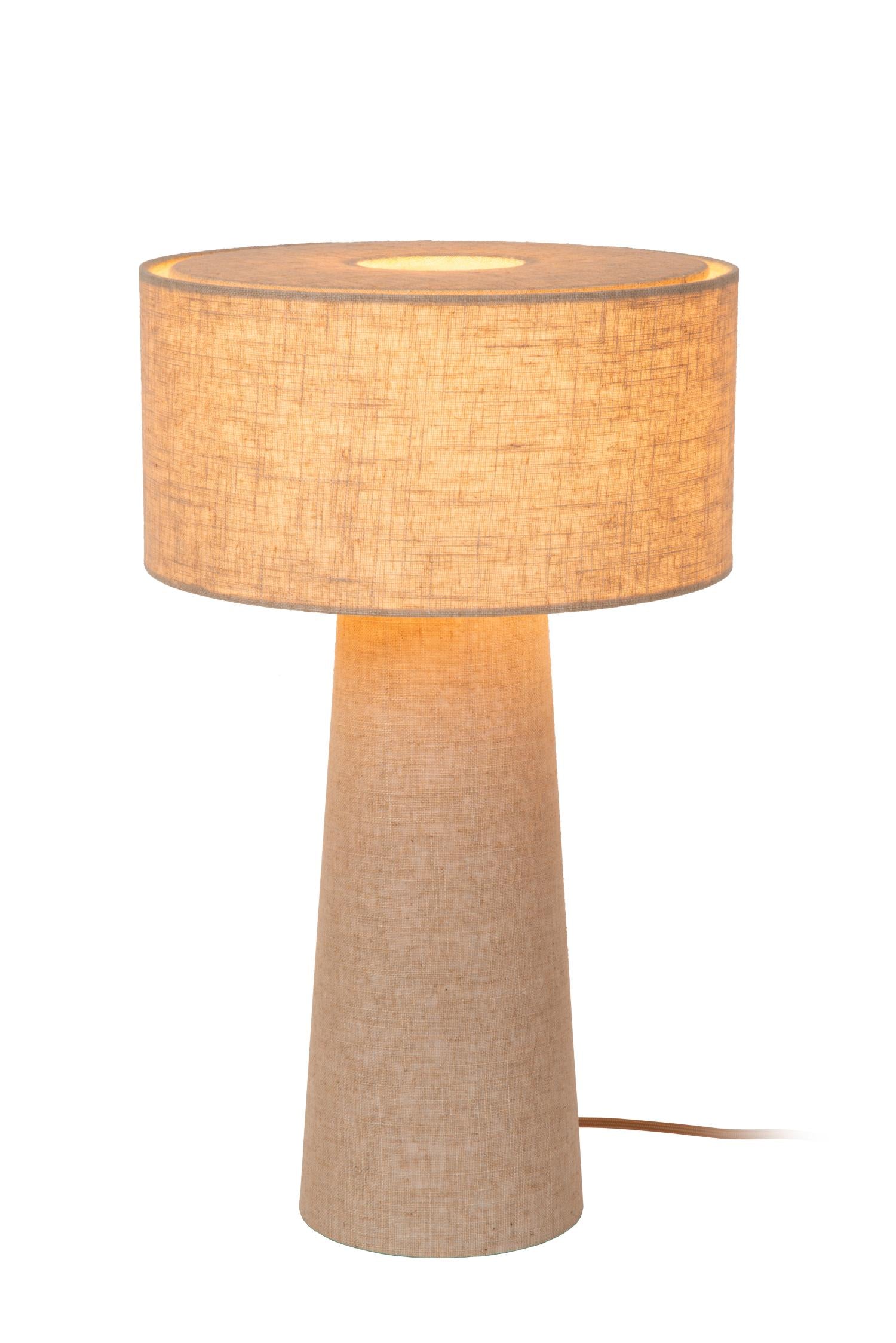 Lucide LEEROY Tafellamp - Taupe