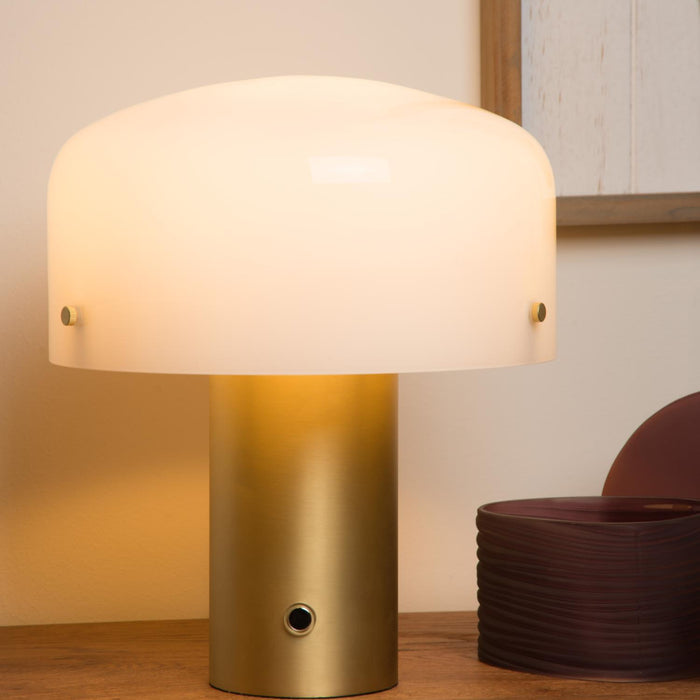 Lucide TIMON Tafellamp - Mat Goud | Messing
