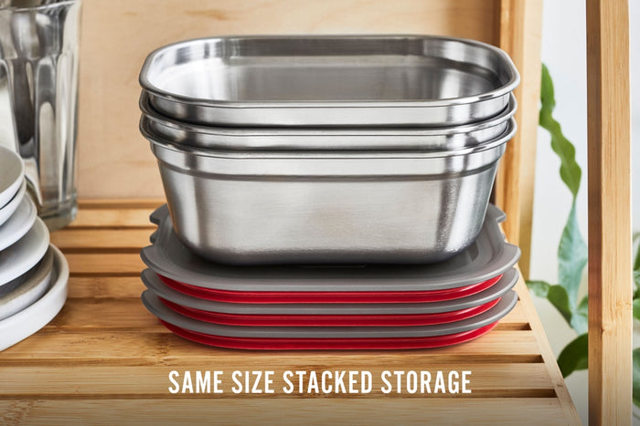 Black+Blum RVS Vershoudbakjes Set - Medium