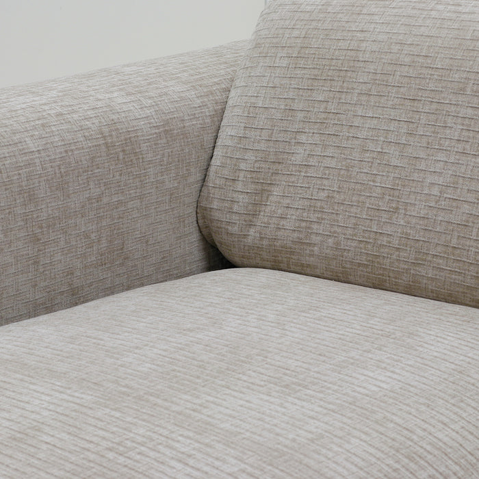 Giga Meubel - Chaise Longue Bank Beige - Ottomane Rechts - Dijon