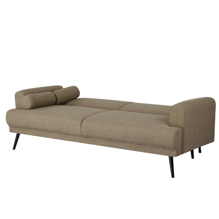 Giga Meubel - Slaapbank Beige 210cm - Metaal & Stof - Bank Jason