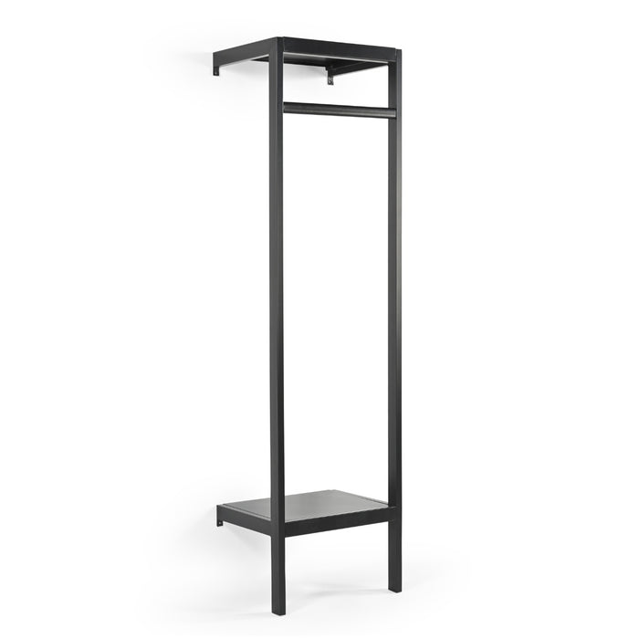 Giga Meubel - Kapstok Zwart Metaal - 50x40x185cm - Manoué