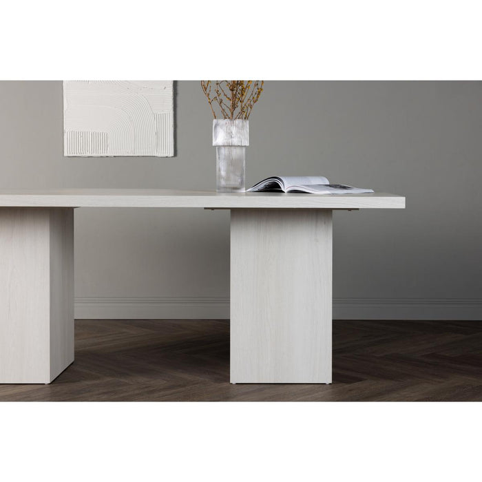 Svea - Nelo rechthoekige eettafel - 200 x 90 cm - whitewash
