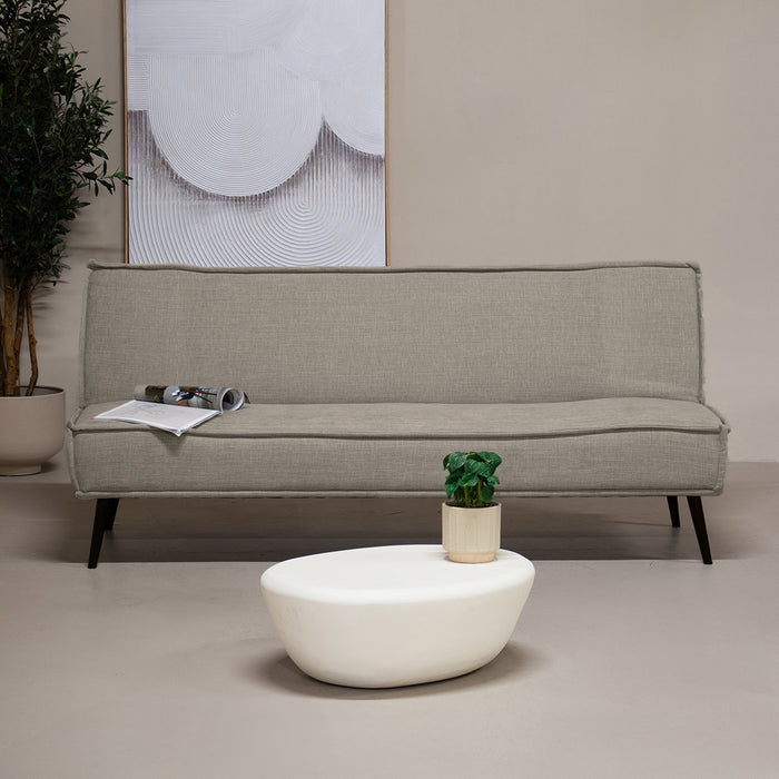 Giga Meubel - Slaapbank Taupe 180cm - Metaal & Stof - Bank Mali