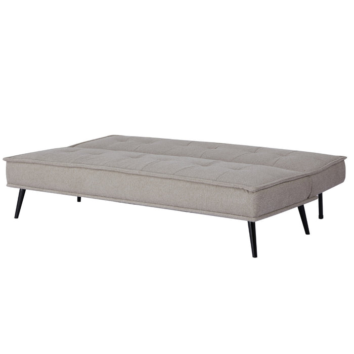Giga Meubel - Slaapbank Taupe 180cm - Metaal & Stof - Bank Kathy