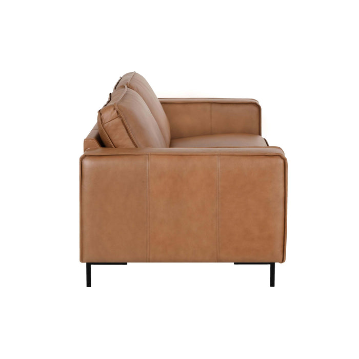 by fonQ Brisk 3-zitsbank - Buffelleer - Cognac