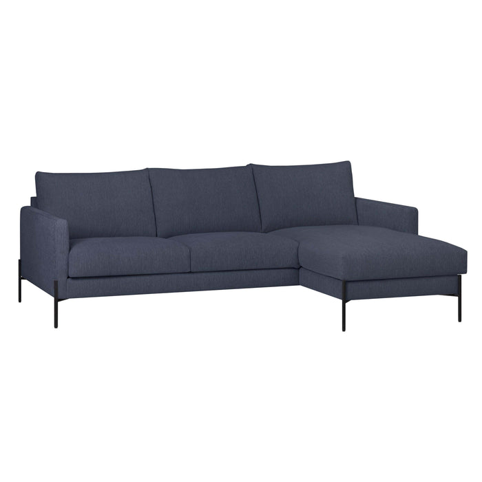 by fonQ Lunge Hoekbank met Chaise Longue Links / Rechts - Donkergrijs