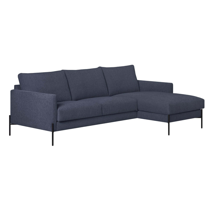 by fonQ Lunge Hoekbank met Chaise Longue Links / Rechts - Donkergrijs