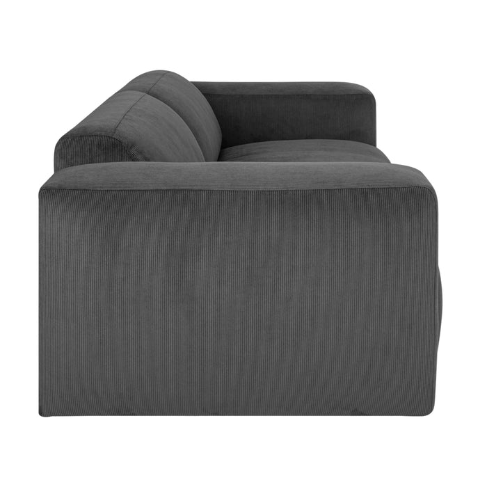 by fonQ Wonder 3-zitsbank - Rib - Antraciet