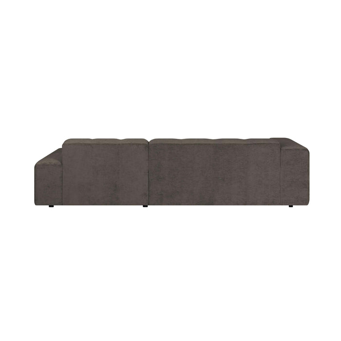 by fonQ Plume 3-zits Hoekbank met Chaise Longue Rechts - Chenille - Taupe