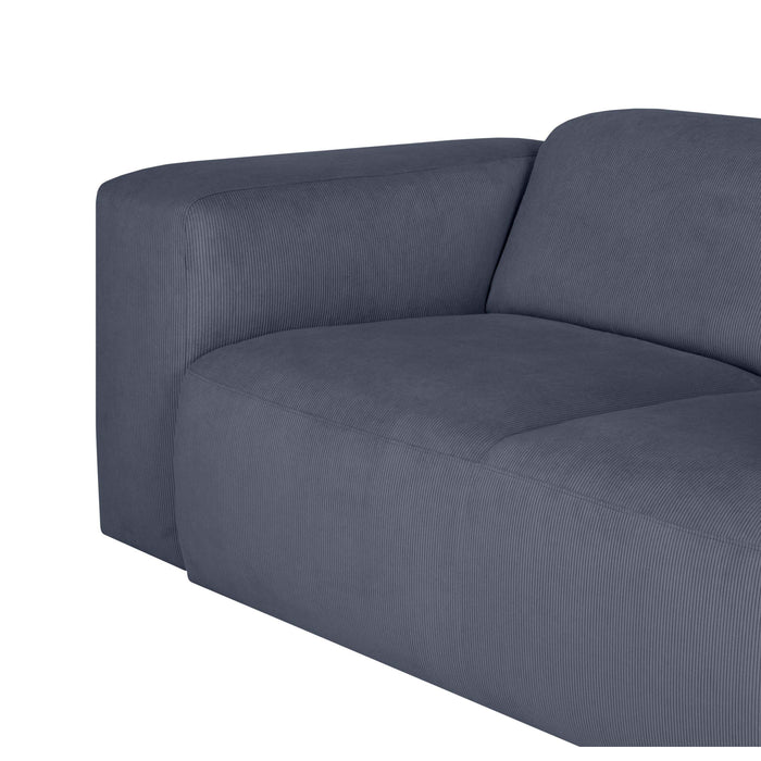 by fonQ Wonder 2-zitsbank - Rib - Blauwgrijs