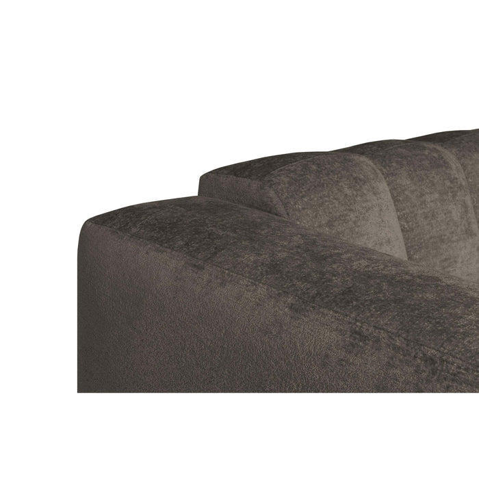 by fonQ Plume 3-zits Hoekbank met Chaise Longue Rechts - Chenille - Taupe