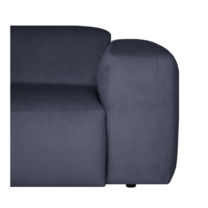 by fonQ Wonder 2-zitsbank - Rib - Blauwgrijs