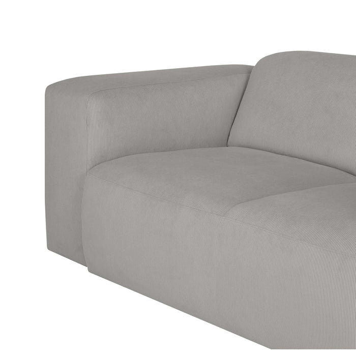 by fonQ Wonder 2-zitsbank - Rib - Grijs