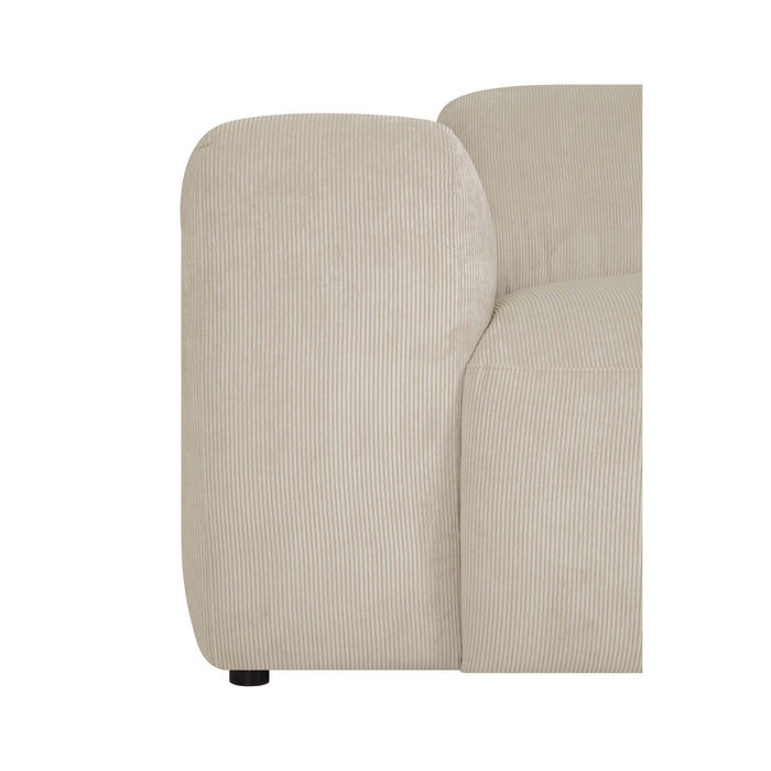 by fonQ Wonder 3-zitsbank - Rib - Beige