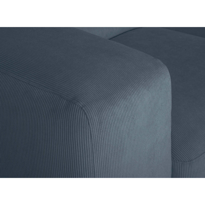 by fonQ Wonder 4-zits Hoekbank met Chaise Longue Rechts XL - Rib - Navy