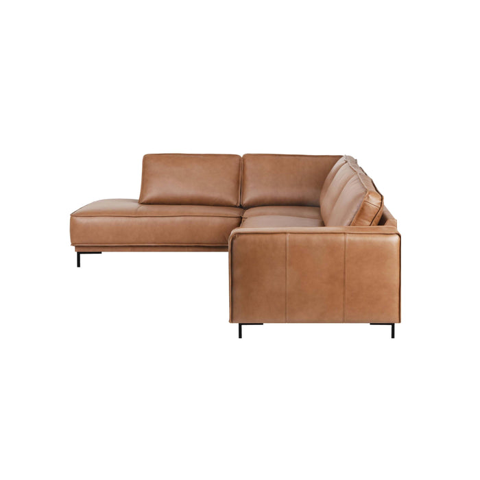 by fonQ Brisk Hoekbank Links - Buffelleer - Cognac