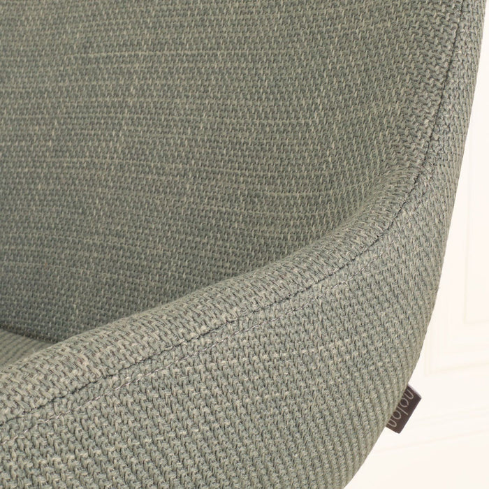 Nolon Nola-Isa Eetkamerstoel Saliegroen - Draaibaar Zwart Onderstel