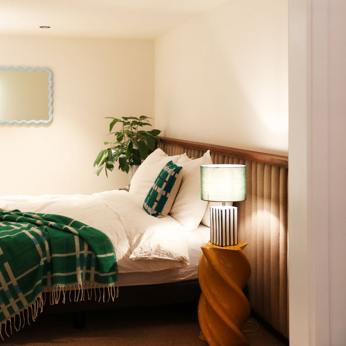 &k amsterdam Grid Tafellamp Ø 24 cm - Rood/Paars