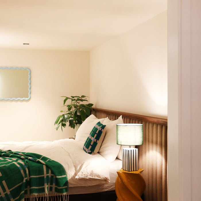 &k amsterdam Streak Tafellamp Ø 24 cm - Blauw/Groen