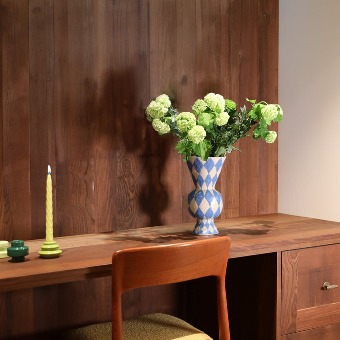 &klevering Rhombic Vaas - Blauw