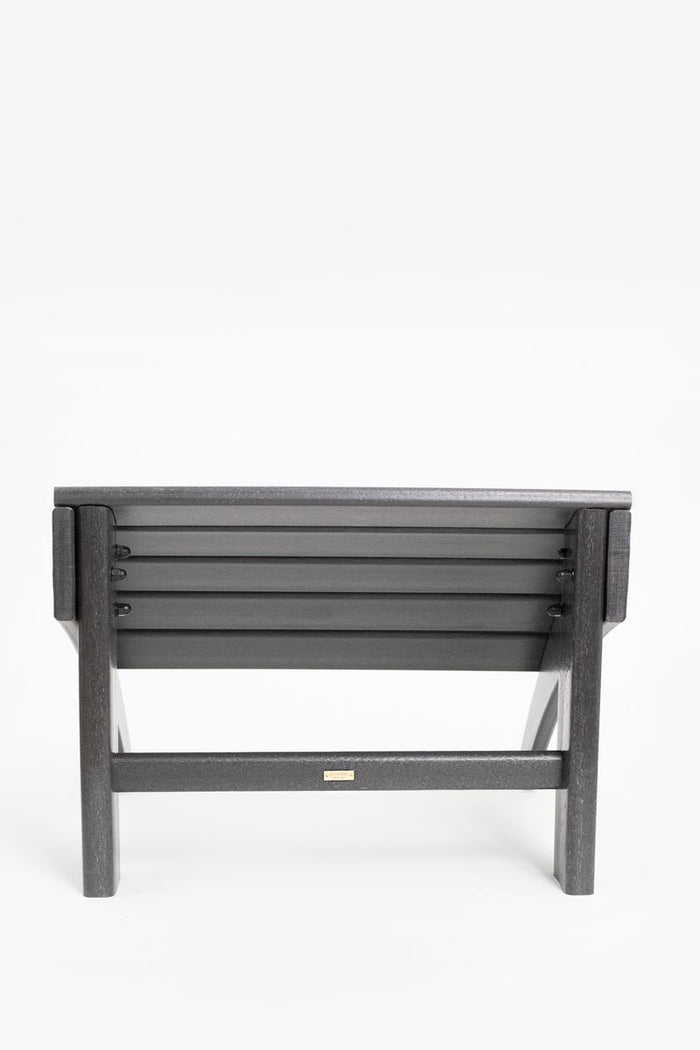 Sissy-Boy Zwarte fanback chair voetenbankje