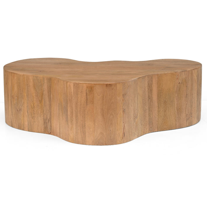 Giga Meubel - Salontafel Naturel Organisch - 129x84x36cm - Moos
