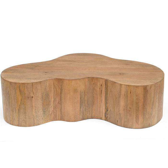 Giga Meubel - Salontafel Naturel Organisch - 129x84x36cm - Moos