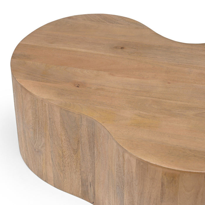 Giga Meubel - Salontafel Naturel Organisch - 129x84x36cm - Moos