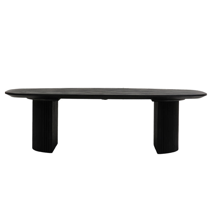 Giga Meubel - Salontafel Zwart Mangohout - 130x70x38cm - Feline