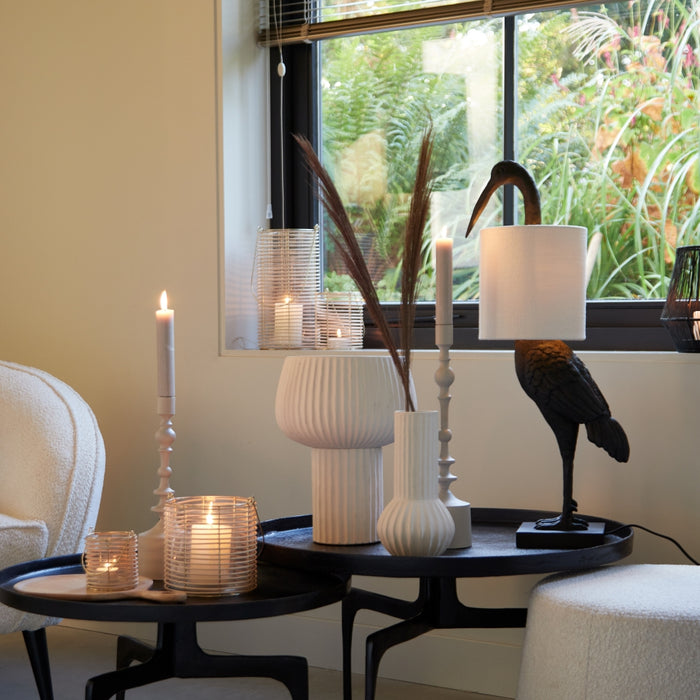 Light & Living Vaas Feyo - Keramiek - 14x26x14cm (BxHxD)