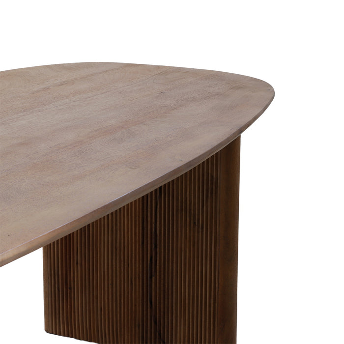 Giga Meubel - Eettafel Ovaal Naturel - 250cm - Mangohout - Aya