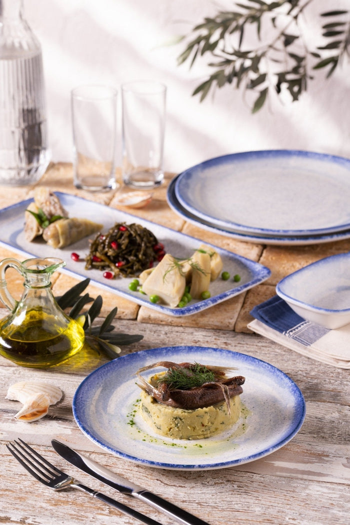 Bonna Diep bord - Harena - Porselein - 25 cm (1300cc) - set van 6