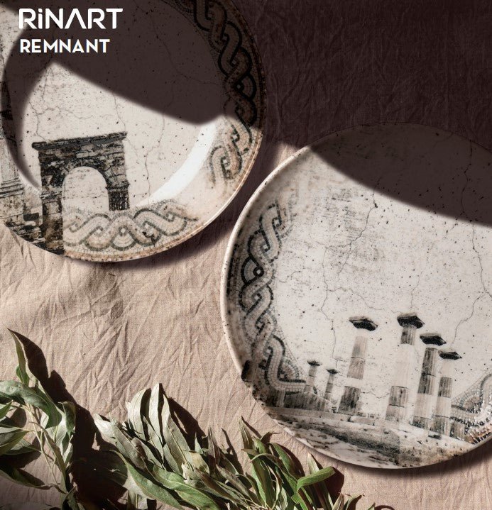 Rinart Pastabord - Remnant - Porselein - 27 cm (400cc) - set van 2