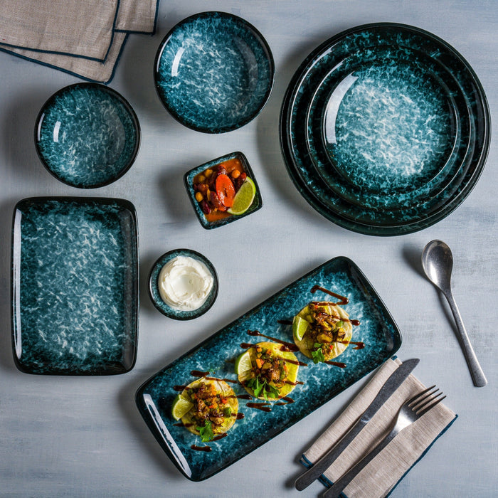 Bonna Gebaksbord - Sepia - Porselein - 23 cm - set van 6