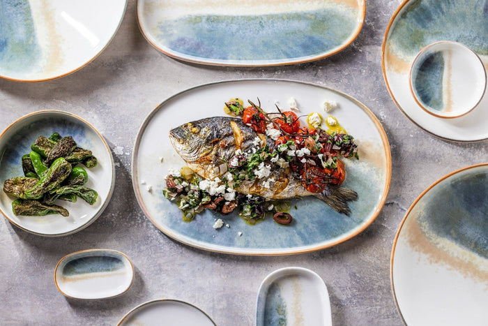 Bonna Serveerschaal - Fium - Porselein - 34 cm - set van 2