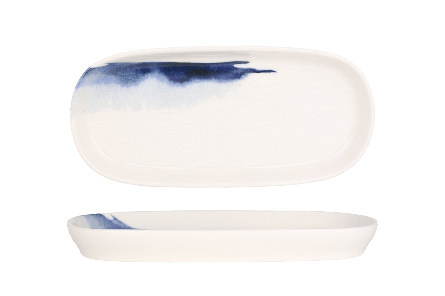 Bonna Serveerschaal - Blue Wave - Porselein - 21 cm - set van 2