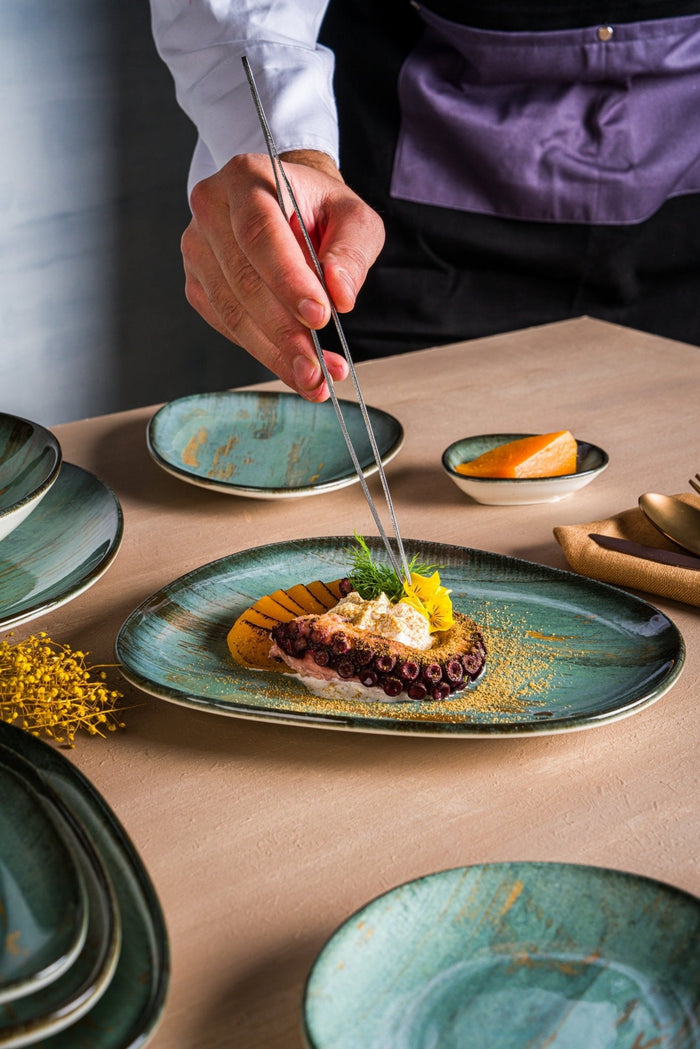 Bonna Pastabord - Madera - Porselein - 28 cm 400 cc - set van 2