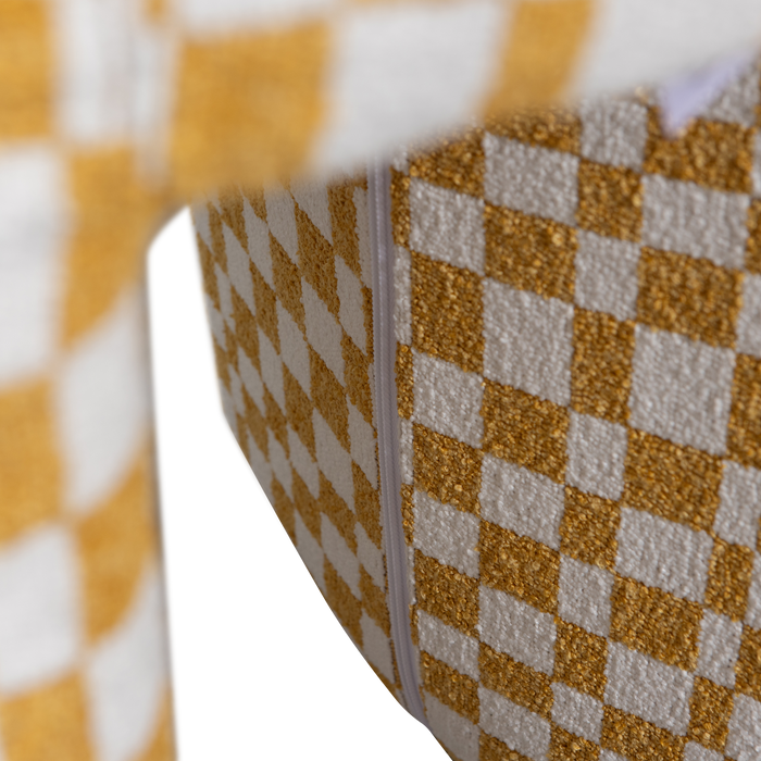 WOOOD Charlie Kruk - Polyester - Ruitjes - Geel