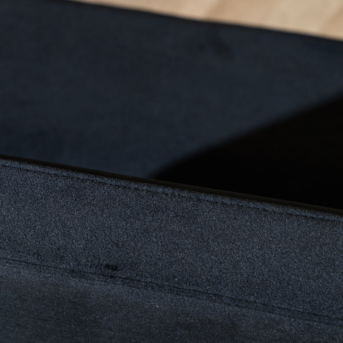 Bronx71 Velvet eetkamerbank Espen zwart 190 cm