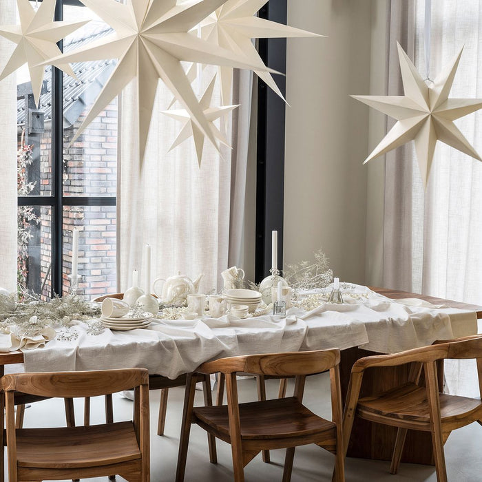 vtwonen Tafelkleed - Rechthoekig - Wit - Katoen | Linnen - 150x250cm