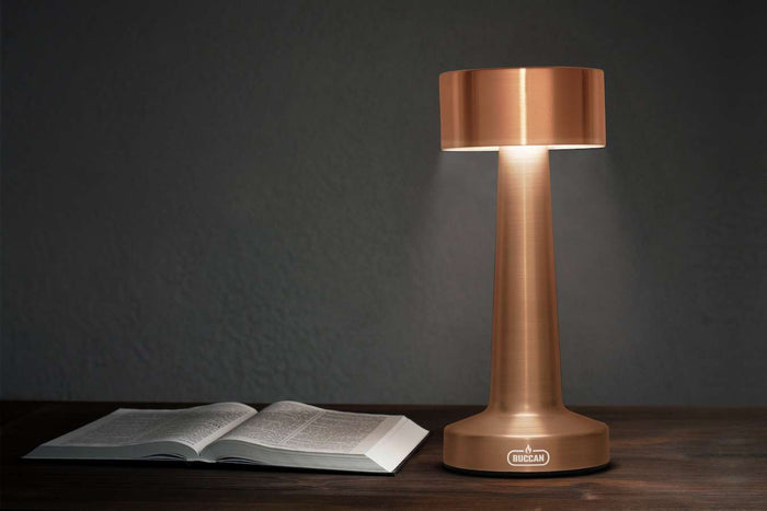 Buccan - Dumbbell tafellamp - Rosegoud