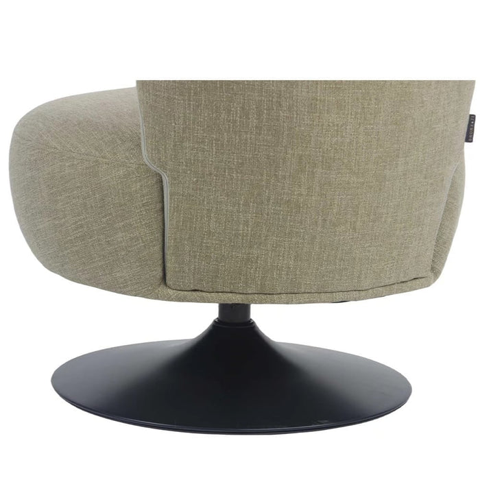 Bronx71 Fauteuil Metro draaibaar linnen olijfgroen