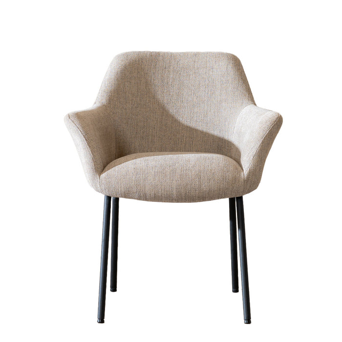 Bronx71 Scandinavische eetkamerstoel Sten gerecyclede stof taupe