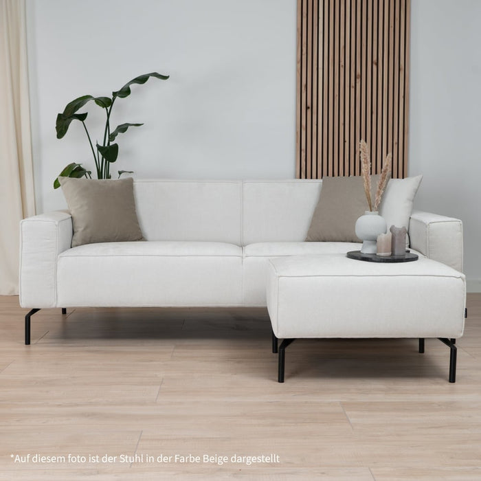 Bronx71 Hocker Kansas stof gemêleerd taupe