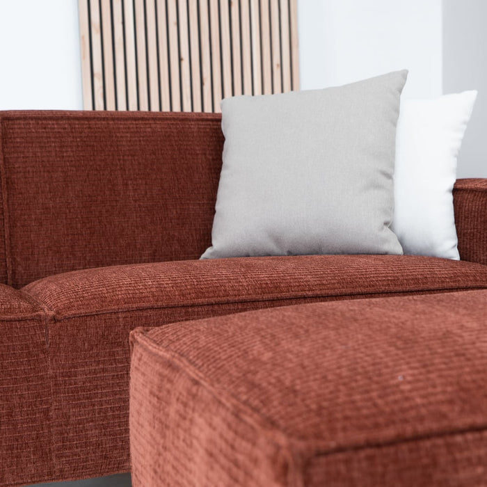 Bronx71 3-zitsbank Kansas koper ribstof