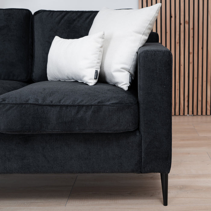 Bronx71 Scandinavische bank 2-zits Orlando stof gemêleerd zwart