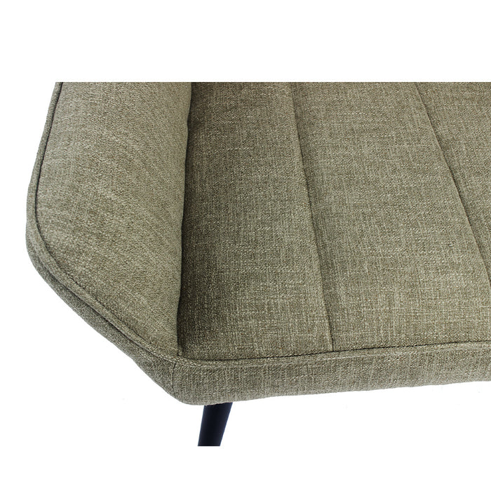 Bronx71 Fauteuil City linnen olijfgroen