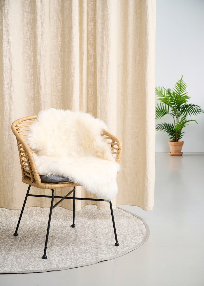 Lisomme Dax rotan tuinstoel naturel met kussen