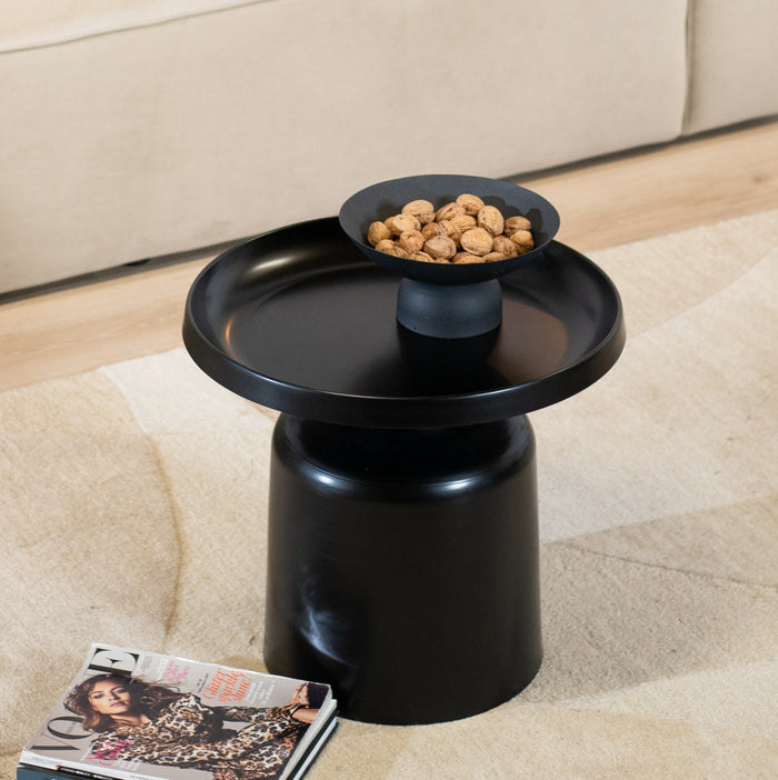 Bronx71 Salontafel Donna rond metaal zwart